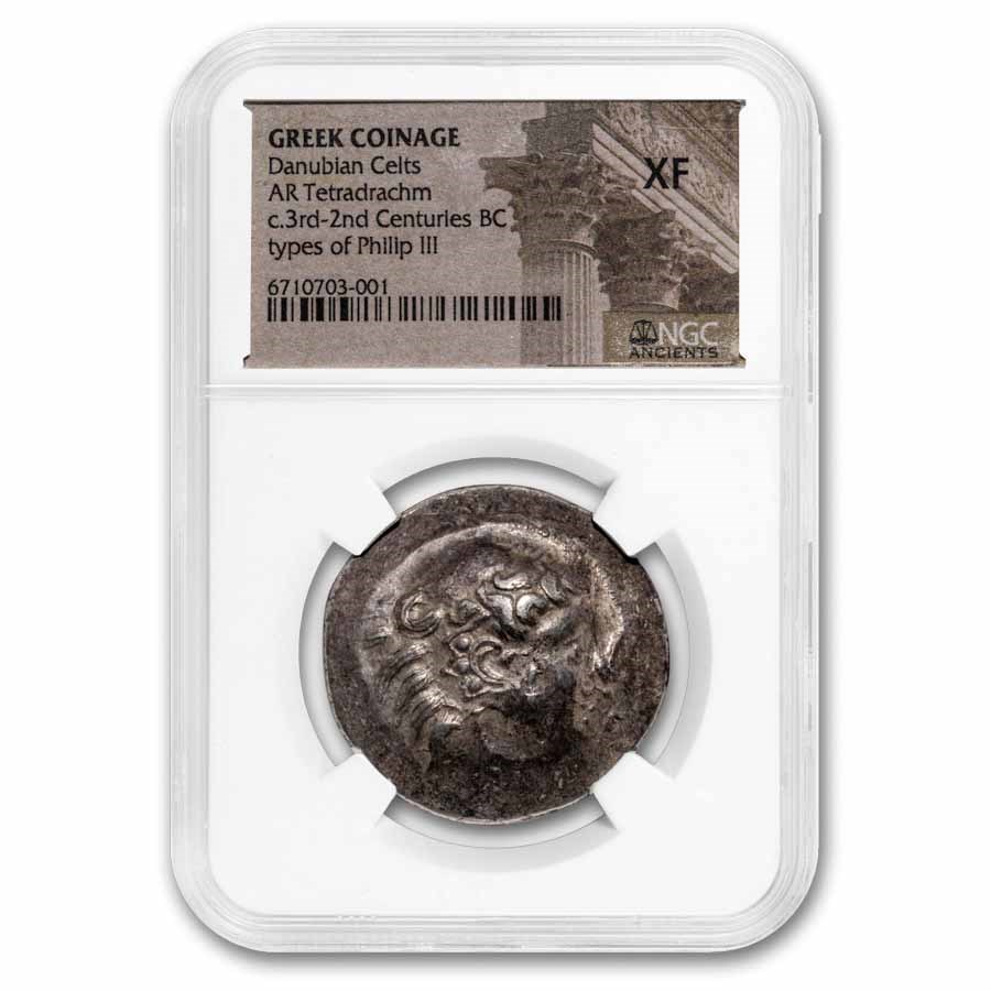Celts Danubian Tetradrachm Alexander III (3rd-2nd Cent BC) XF NGC