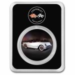 Corvette (1953) White 1 oz Colorized Silver w/ TEP