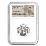 Cyrenaica Cyrene AR Didrachm 308-277 BC VF NGC (Extinct Silphium)