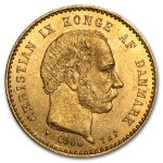 Denmark Gold 10 Kroner (Random) AU