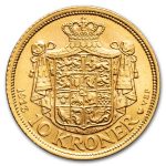 Denmark Gold 10 Kroner (Random) Avg Circ