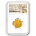 Eastern Roman Empire Gold Solidus Marcian (450-457 AD) AU NGC 5/3