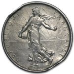 France Silver 5 Francs (ASW .3221, Random Dates)