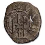 Genoa Italian States Silver Denaro (12th Century) Fine-VF