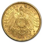 Germany Gold 20 Marks (Random) BU