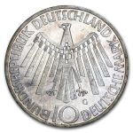 Germany Silver 10 Deutsche Mark Commems BU/Proof (1972-1997)