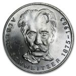 Germany Silver Commemorative 5 Deutsche Mark AU (1951-1979)