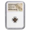 Governors of Judaea AE Prutah 26-36 AD Pontius Pilate Genuine NGC