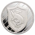 Harry Potter 1 oz Silver Houses; Hufflepuff BU