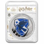 Harry Potter 1 oz Silver Houses; Ravenclaw Colorized with TEP