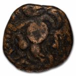 Hindu Chola Dynasty Copper Massa Rajaraja I (985-1014 AD) VF-XF