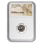 Indo Scythian AR Drachm Azes I/II (c.58 BC) Fine NGC