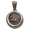 Indo-Scythian AR Drachm Azes I/II (c.58 BC) Sterling Bezel