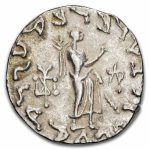 Indo Scythian Silver Tetradrachm Azes I (57-35 BC) AU