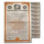 International Standard Electric Corp. Bond Certificate (Orange)