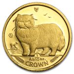 Isle of Man 1/10 oz Gold Cat BU/Proof (Random)