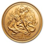 Isle of Man 1 oz Gold Angel BU/Proof Details (Abrasions)