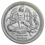 Isle of Man 1 oz Silver Angel BU (Random Dates, Abrasions)