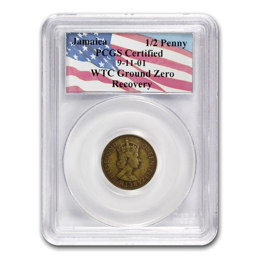 Jamaica Half Penny WTC Recovery PCGS