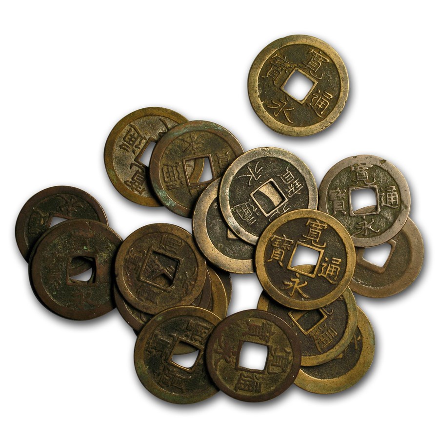 Japan Tokugawa Shogunate AE Kanei Tsuho (1668-1700 AD) Avg Circ