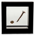 Judea Crucifixion Set Widows Mite & Roman Iron Nail 1st Cent. BC