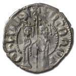 Kingdom of Armenia Silver Tram Hetoum I & Zabel (1226-1270 AD) XF