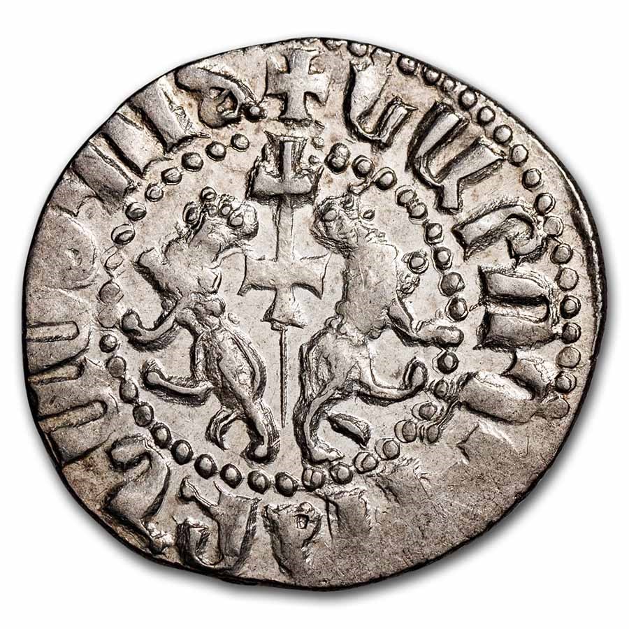 Kingdom of Armenia Silver Tram Levon I (1198-1219 AD) BU