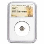 Kingdom of Hungary Silver Denar Stephen II (1116-31 AD) MS-62 NGC