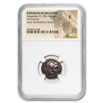 Macedon Alexander III Drachm 336-323 BC Fine NGC Posthumous Issue