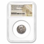 Macedon Alexander III Drachm 336-323 BC NGC (Early Posthumous)