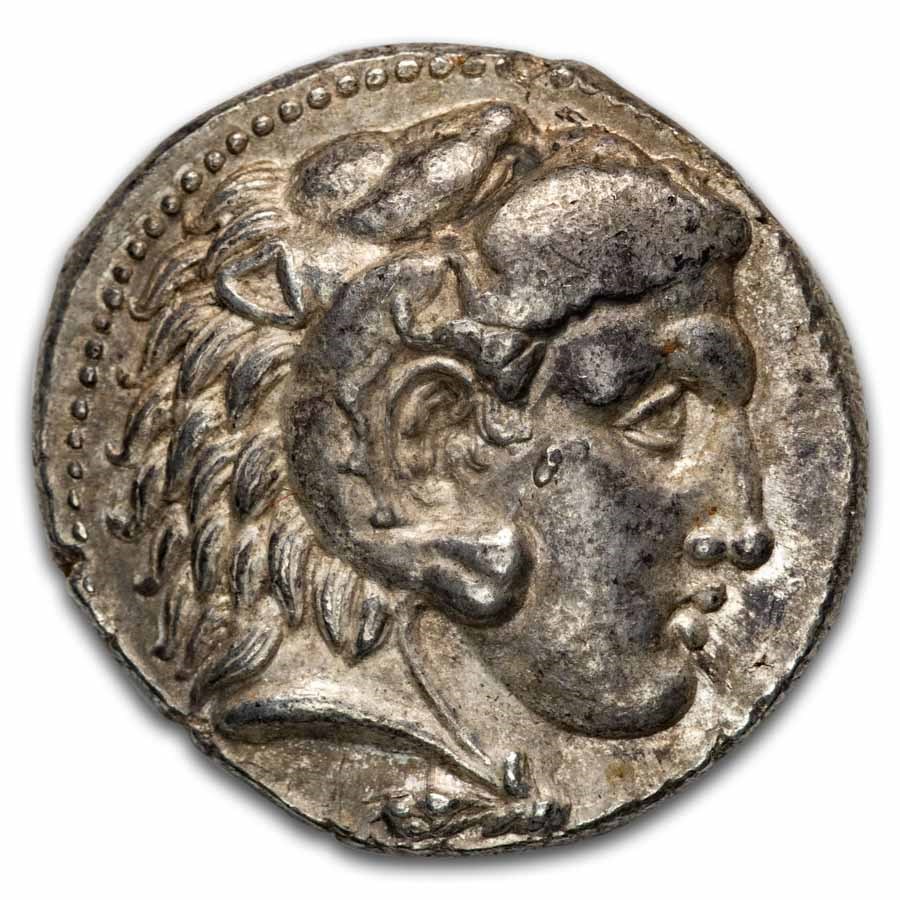 Macedon AR Tetradrachm Alexander III 336-323 BC AU (Random Coin)