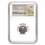Macedonia AR Silver Drachm Philip III (323-317 BC) VG NGC
