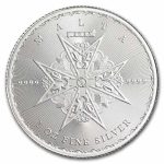 Malta 1 oz Silver €5 Maltese Cross BU (Random, Abrasions)