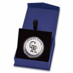 MLB Colorado Rockies 1 oz Silver Colorized Round (w/ Box)