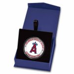 MLB Los Angeles Angels 1 oz Silver Colorized Round (w/ Box)