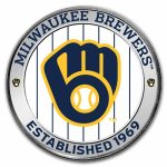 MLB Milwaukee Brewers 1 oz Silver Colorized Round (w/ Box)