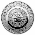 MLB Seattle Mariners 1 oz Silver Round (w/Box)