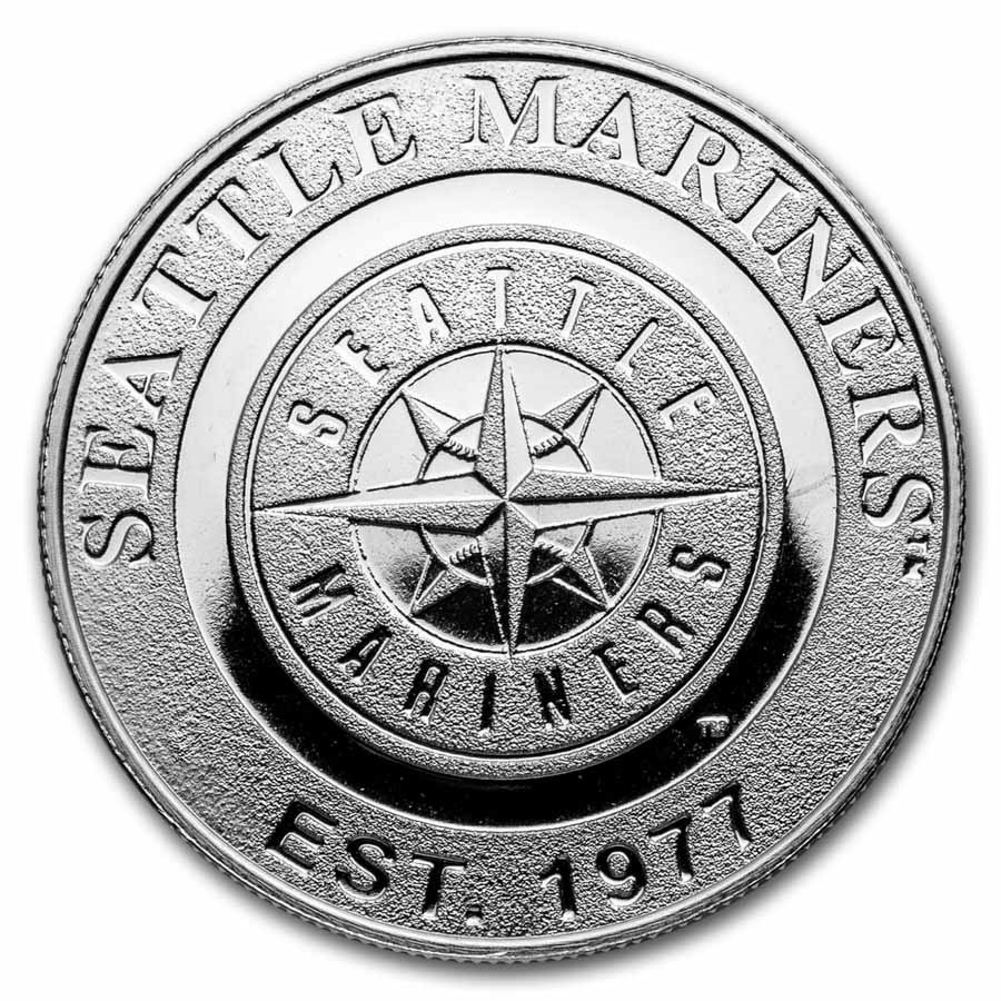 MLB Seattle Mariners 1 oz Silver Round