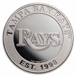 MLB Tampa Bay Rays 1 oz Silver Round