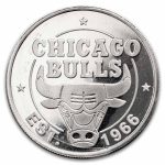 NBA Chicago Bulls 1 oz Silver Round