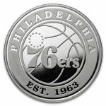 NBA Philadelphia 76ers 1 oz Silver Round
