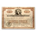 New York Central Railroad Co. Vanderbilt Portrait Stock - (Brown)