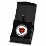 NFL Chicago Bears 1 oz Silver Colorized Round (w/Box)