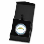 NFL Los Angeles Chargers 1 oz Silver Colorized Round (w/Box)