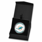 NFL Miami Dolphins 1 oz Silver Colorized Round (w/Box)