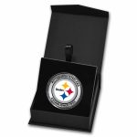 NFL Pittsburgh Steelers 1 oz Silver Colorized Round (w/Box)