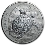 Niue 2 oz Silver $5 Hawksbill Turtle BU (Abrasions, Random Year)
