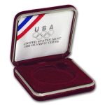 OGP Box & COA - 1988-S Olympic $1 Silver Commem Proof