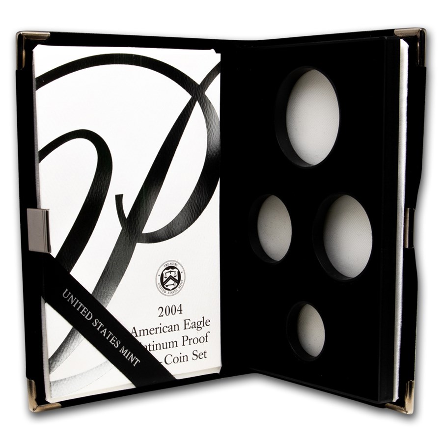 OGP Box & COA - 2004 Proof 4-Coin Platinum Eagle Set (Empty)
