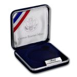 OGP Box & COA - 2007-P Jamestown 400th Anniv $1 Silver Proof